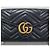Gucci Mini borsa a catena trapuntata GG Marmont Nero - vista 3