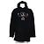 Balenciaga Felpa oversize in cotone nero con logo ricamato Paris