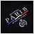Balenciaga Felpa oversize in cotone nero con logo ricamato Paris - vista 6
