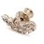Chanel Set di spille a perno Camellia Gold CC Number Arancione - vista 4