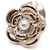 Chanel Set di spille a perno Camellia Gold CC Number Arancione - vista 5