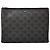 Céline Triomphe Canvas Pouch Clutch Bag Schwarz