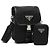 Prada Borsa a tracolla in RE-NYLON e pelle Nero