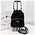 Prada Borsa bucket in nylon con logo triangolare nero - vista 2