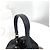 Prada Borsa bucket in nylon con logo triangolare nero - vista 5