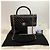 Chanel Pelle di vitello Chevron Coco Handle Oro Large Nero - vista 2