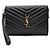 Saint Laurent Clutch con tracolla a bustina Monogram Nero