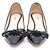 Bow Prada Scarpe basse in vernice con fiocco Blu - vista 2