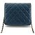Chanel Mini bolsa transversal WOC em caviar dourado Azul - vista 4