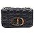 Borsa piccola Christian Dior Cannage Caro Nero