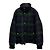 Céline Jaqueta acolchoada oversized em lã tartan Preto