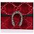 Gucci Borsa Dionysus Super Mini in velluto con catena Rosso - vista 3