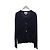Thom Browne Navy Diagonal Stripe Cuff Wool Cardigan Blue
