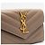 Saint Laurent Portafoglio piccolo con patta Monogram in pelle liscia trapuntata Grigio polveroso Marrone - vista 8