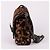 Jimmy Choo Piccola borsa a tracolla Rocket in pelle scamosciata con catena Marrone - vista 5