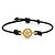 Versace Pulseira de couro Medusa