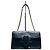 Gucci Borsa a tracolla Emily in pelle nera con catena GG Sima Horsebit Nero