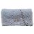 Miu Miu Borsa a tracolla e a spalla in shearling di agnello con logo Lila Blue