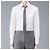 Thom Browne Camicia in popeline con profilo RWB nascosto Argento - vista 10