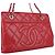 Chanel Bolso de Hombro con Cadena Soft Caviar Timeless CC Roja - vista 8