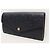 Louis Vuitton Portefeuille long Sarah en cuir Empreinte Monogramme noir - vue 2