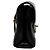 Chanel Borsa Chevron Stitch in Pelle Caviar Nero - vista 3