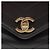 Chanel Borsa Chevron Stitch in Pelle Caviar Nero - vista 9