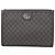 Gucci Pochette Portfolio en toile grise Marron