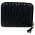 Miu Miu Tarjetero de piel Nappa Negro - vista 3