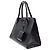 Prada Tote e Borsa a Spalla Saffiano Monochrome Nero - vista 2