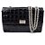 Chanel Borsa a tracolla con catena Patent Chocolate Bar Nero