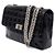 Chanel Borsa a tracolla con catena Patent Chocolate Bar Nero - vista 2