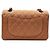 Chanel Borsa a tracolla con patta piccola in caviar classico Arancione - vista 4