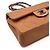 Chanel Borsa a tracolla con patta piccola in caviar classico Arancione - vista 8