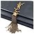 Saint Laurent Borsa a Spalla con Catena Tassel Kate Nero - vista 6
