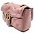 Gucci Borsa a Spalla Marmont Matelassé Rosa - vista 2
