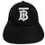 Burberry Black TB Embroidered Monogram Mesh Baseball Cap