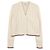 Thom Browne Leder-Pool-Nadel-Rippstrick-Cardigan Weiß - Ansicht 3