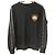 Balmain Lion Patch Side Leather Sweatshirt Black