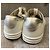 Chanel Sneakers metallizzate argento con logo CC da donna - vista 3