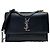 Saint Laurent Borsa a tracolla con catena Monogram Sunset Argento Nero