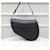 Saddle Dior Borsa a tracolla in pelle nera Argento - vista 3