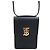Burberry Mini borsa a tracolla Robin in pelle liscia nera e finiture dorate Nero