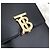 Burberry Mini borsa a tracolla Robin in pelle liscia nera e finiture dorate Nero - vista 4