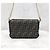 Fendi Borsa Baguette Mini FF Jacquard con catena Nero - vista 3