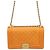 Chanel Boy Bag Flap Bag Medium Lambskin Gold Tone Series Arancione