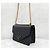 Prada Borsa a tracolla con catena e bustina in pelle Saffiano con logo Triangle Nero - vista 2