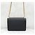 Prada Borsa a tracolla con catena e bustina in pelle Saffiano con logo Triangle Nero - vista 3
