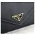 Prada Borsa a tracolla con catena e bustina in pelle Saffiano con logo Triangle Nero - vista 4