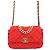 Chanel 19 Chanel Jersey Flapback Small Red Series Rot